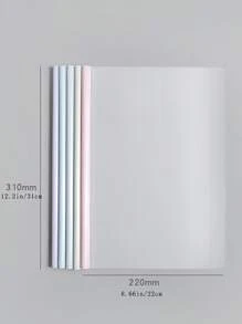 10pcs Random A4 Folder - Multicolor - View 4