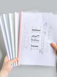 10pcs Random A4 Folder - Multicolor - View 7