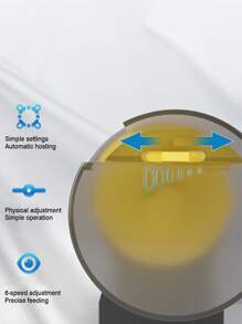 Bộ nạp cá tự động 1pc với bộ hẹn giờ có thể điều chỉnh - Nhiều màu - Xem 5