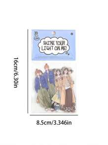 Infeel.Me 30pcs Cartoon Figure Graphic Sticker - Multicolor - View 5