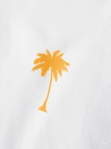 Manfinity VCAY Bộ hai mảnh Nam Dây kéo Túi Nhiệt đới Giải trí - Màu Mù tạt vàng - Xem 3