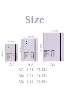 1入組素色活頁本帶彈性帶 - 淺灰色 - 查看 5