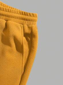 Manfinity VCAY Bộ hai mảnh Nam Dây kéo Túi Nhiệt đới Giải trí - Màu Mù tạt vàng - Xem 5