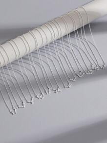 Vòng cổ trang trí 12 chòm sao đính đá Cubic Zirconia - Bạc - Xem 4