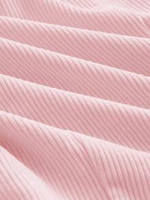 SHEIN MOD Button Front Sleeveless Dress - Baby Pink - View 4