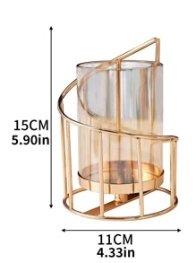 1 Bình Hoa Sắt Phong Cách Châu Âu Vàng Thiết Kế Hình Học Bình Hoa, Trang Trí Nhà Cửa, Bình Hoa, Trung Tâm, Trang Trí Bàn - Vàng - Xem 3