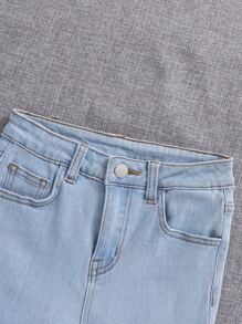 SHEIN 男孩毛邊牛仔短褲