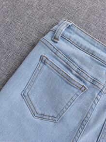 SHEIN 男孩毛邊牛仔短褲