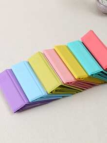 1pc Car & Letter Graphic Mini Photo Album, Simple Portable Photo Card Case For Photo, Card Storage - Pink - View 4