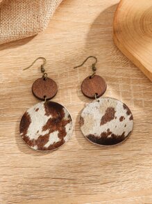 1 cặp Bông tai hình con bò cổ điển Vòng thả cho phụ nữ để trang trí hàng ngày - Nhiều màu - Xem 2