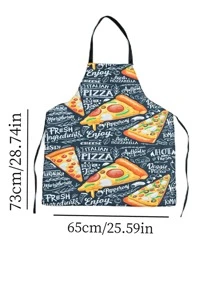 1 Bánh Pizza Hoa Văn Tạp Dề Nấu Ăn Nhà Bếp, Hiện Đại Chống Dầu Và Chống Nước Tạp Dề Cho Sân Vườn, Nhà Bếp Và Việc Nhà - Nhiều màu - Xem 2