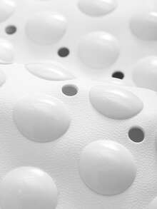 1pc PVC Shower Stall Mat, Minimalist Plain Anti-slip Shower Stall Mat For Bathroom - White - View 7