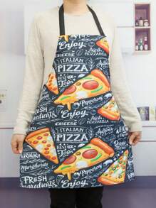 1 Bánh Pizza Hoa Văn Tạp Dề Nấu Ăn Nhà Bếp, Hiện Đại Chống Dầu Và Chống Nước Tạp Dề Cho Sân Vườn, Nhà Bếp Và Việc Nhà - Nhiều màu - Xem 3