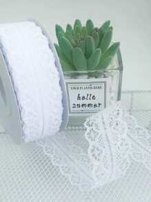 1pc - 5 Yards Lace Trimming Ribbon For Diy Clothing Decoration, Knitting Tablecloth Or Sofa Lace Fabric Sewing Material (excluding Paper Shaft)