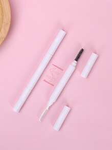 1pc Double-headed Eyelash Brush - White - View 3