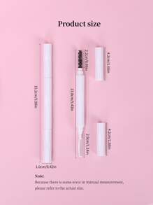 1pc Double-headed Eyelash Brush - White - View 4