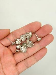 100pcs/set Iron Thumbtack, Modernist Round Thumbtack For Household - Silver - View 2