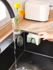 1入組不銹鋼廚房收納架,現代免打孔壁掛式儲物架