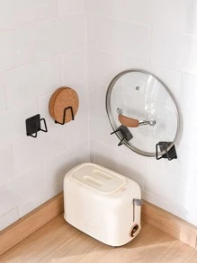 1入組不銹鋼廚房收納架,現代免打孔壁掛式儲物架