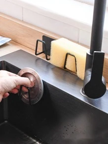 1入組不銹鋼廚房收納架,現代免打孔壁掛式儲物架