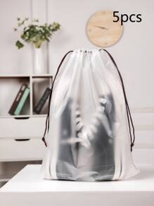 3/5/8 chiếc Túi đựng giày du lịch thời trang đơn giản trong suốt, Bộ túi đựng giày có dây rút đựng giày, giày thể thao, giày tập thể dục, dép lê, giày chạy bộ Túi đựng giày, hộp đựng giày, phụ kiện đựng giày khi đi du lịch, kỳ nghỉ, du ngoạn, kỳ nghỉ hè, túi du lịch, đồ dùng du lịch thiết yếu cho ký túc xá đại học, trường học tại nhà - Nhiều màu - Xem 1