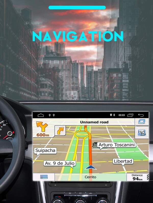 9 Inch 2 Din Car Radio Multimedia Player, Auto Stereo GPS Compatible