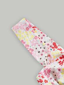 SHEIN MOD Ditsy Floral Print Wide Straps Top - Multicolor - View 4