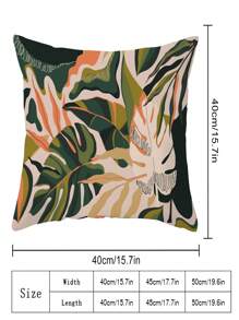 1 Họa Tiết Lá Đệm Mà Không Cần Chất Độn, Hiện Đại Flannelette Trang Trí Ném Gối Cho Gia Đình - Nhiều màu - Xem 2