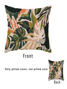 1 Họa Tiết Lá Đệm Mà Không Cần Chất Độn, Hiện Đại Flannelette Trang Trí Ném Gối Cho Gia Đình - Nhiều màu - Xem 3