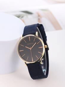 Đồng hồ thạch anh con trỏ tròn nam - Màu xanh lam - Xem 1