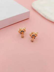 1 đôi Duyên dáng Hợp kim kẽm Ngọc trai Giả & Đồ trang trí Rhinestone Còng tai Đối với phụ nữ Để Trang Trí Hàng Ngày - Vàng - Xem 2