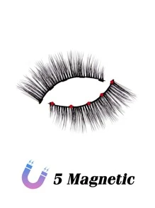 Homaylash 3對貓眼假睫毛帶刷和鑷子 - 黑色 - 查看 4