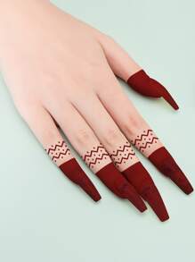 3 mẫu khuôn xăm hình vân tay rỗng tối giản, đa năng và thiết thực - màu đen - Xem 5