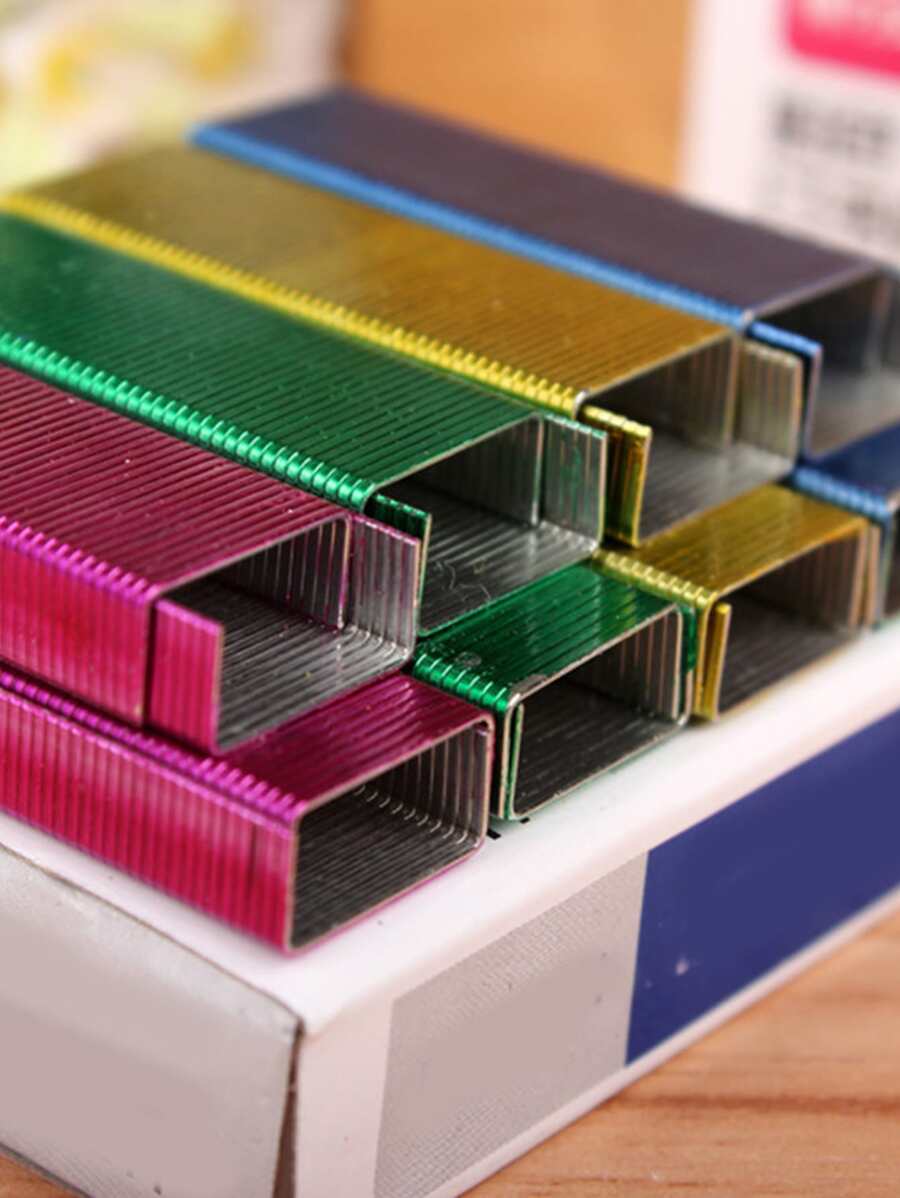 800pcs Mixed Color Staple Back To School,Back To School,School Supplies