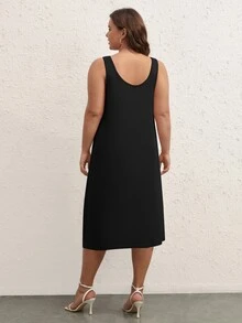 SHEIN BASICS Vestido tank unicolor