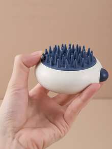 1pc Cartoon Panda Design Pet Bath Massage Brush - Blue and White - View 4