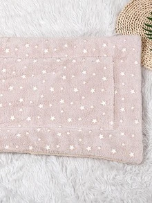 1pc Star Print Pet Blanket - Beige - View 2