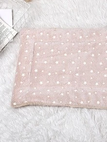 1pc Star Print Pet Blanket - Beige - View 4