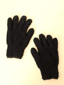 1pair Hair Coloring Gloves - Black - View 4