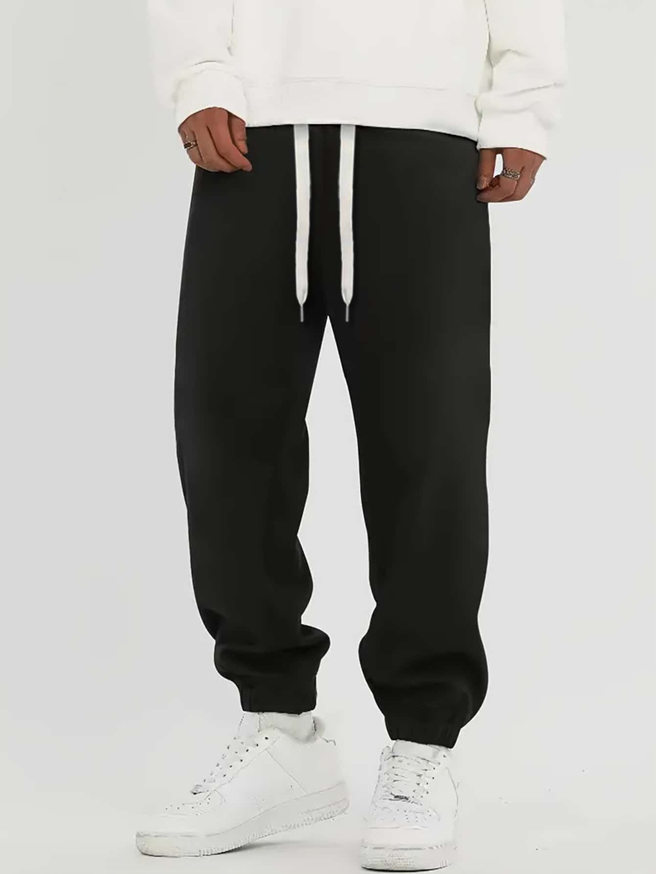 Manfinity Hypemode Men Drawstring Waist Sweatpants | SHEIN USA
