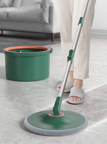 1套ABS解放雙手拖把,現代綠色拖把套裝