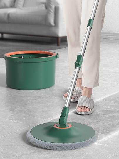 1套ABS解放雙手拖把,現代綠色拖把套裝