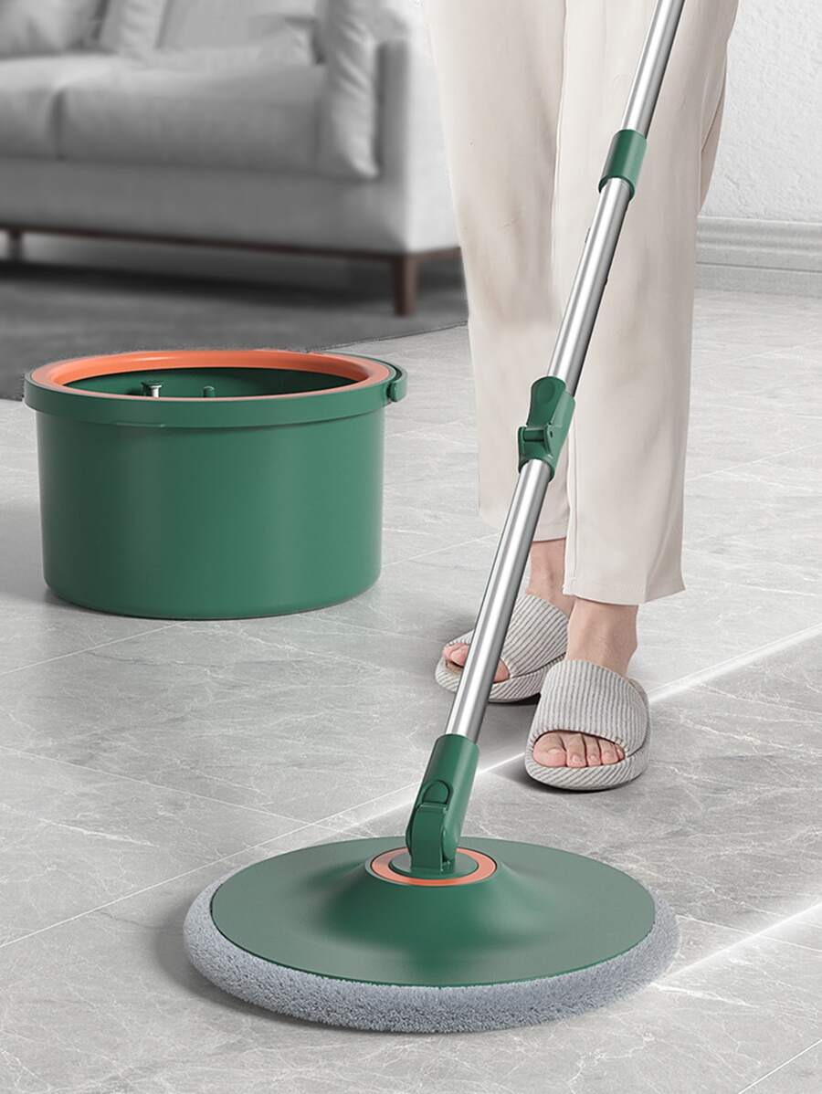 1套ABS解放雙手拖把,現代綠色拖把套裝