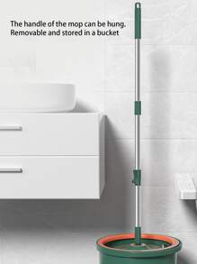 1套ABS解放雙手拖把,現代綠色拖把套裝