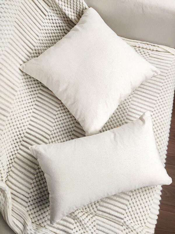 1pc Floral & Butterfly Embroidered Cushion Cover Without Filler, Modern