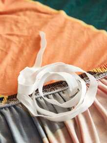 2入組套幾何圖案彈力沙發套帶靠墊套無填充物現代滌綸沙發套家用 - 彩色 - 查看 4