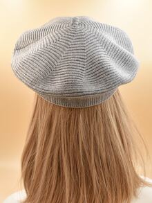 Boina mezcla de lana unicolor - Gris Claro - Ver 2