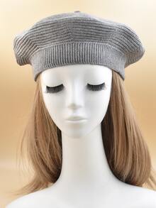Boina mezcla de lana unicolor - Gris Claro - Ver 9