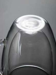 1 pieza Taza de cristal, taza de oficina de trabajo minimalista para el hogar - transparente - Ver 4