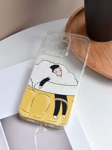 Beer & Figure Graphic Phone Case - Multicolor - View 2